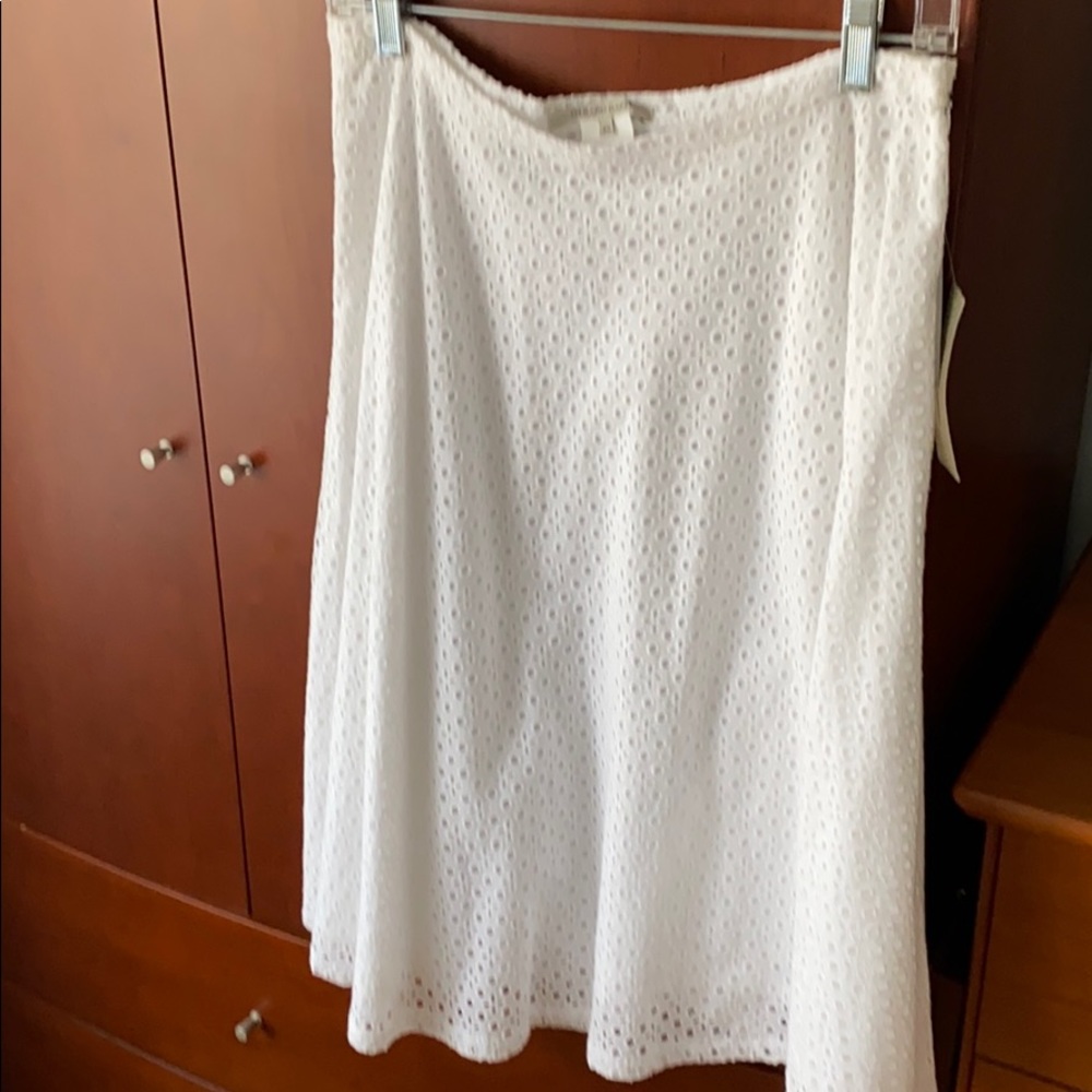 Gerard Darel beautiful white eye-lace skirt,size40